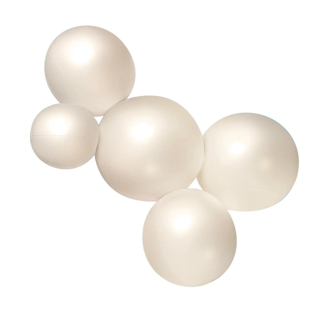 5-CLUSTER BALOON GARLAND - SATIN PEARL