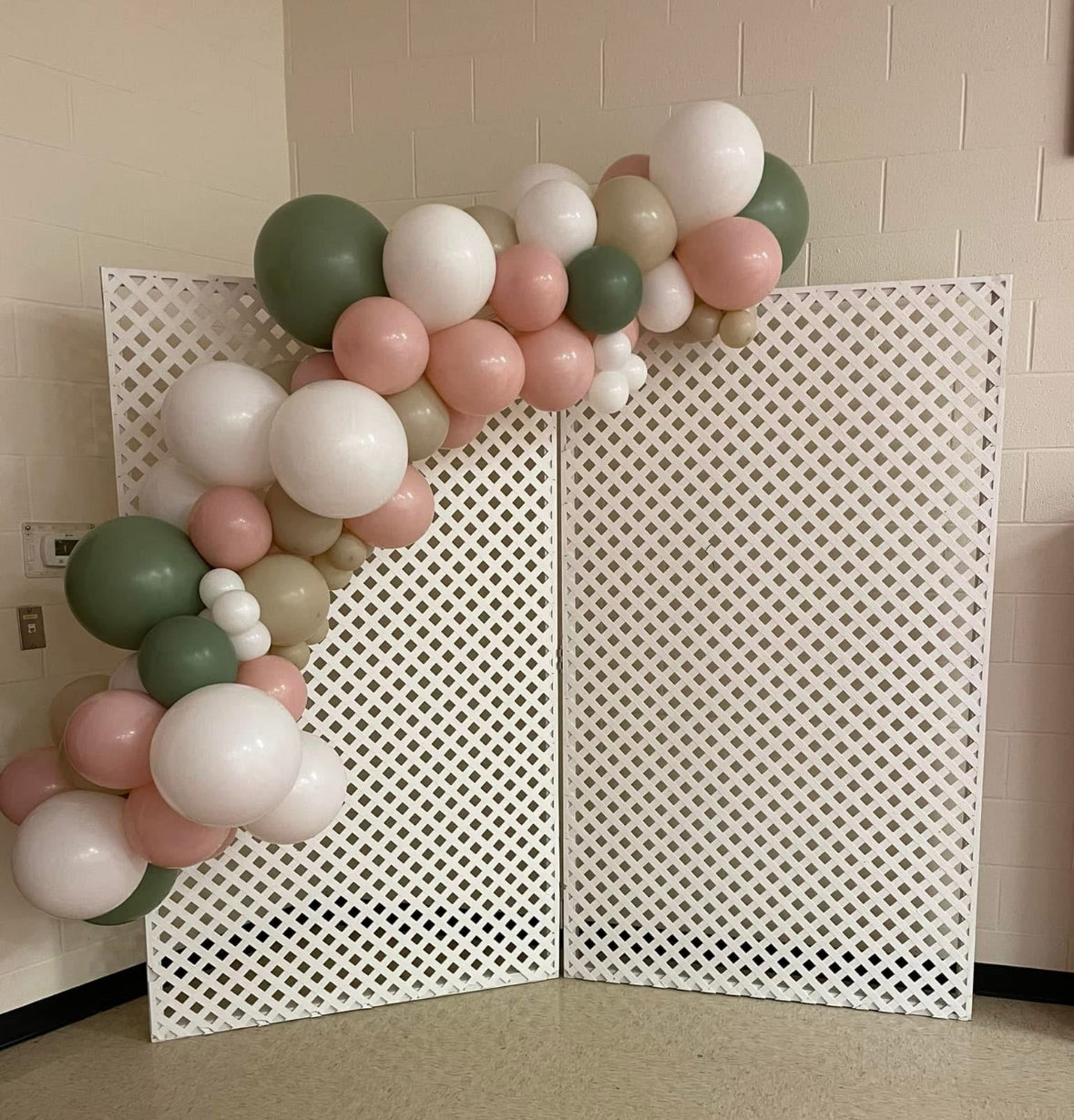 LATTICE BACKDROP - WHITE