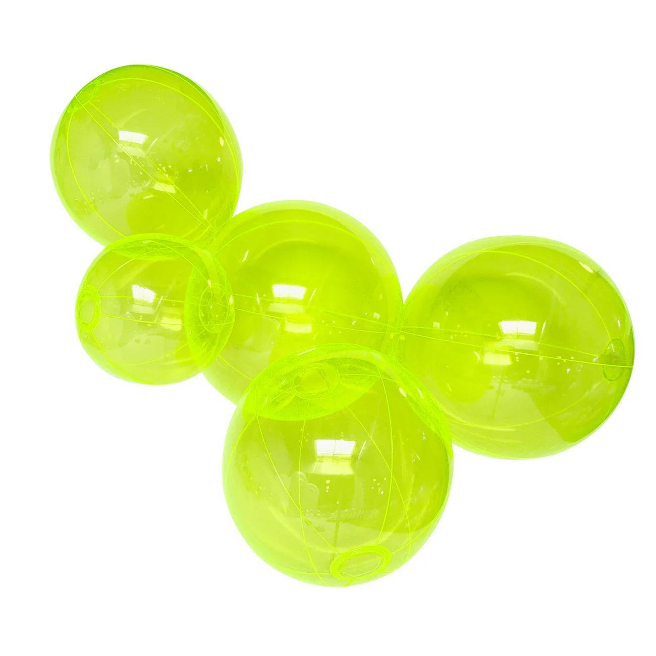 5-CLUSTER BALOON GARLAND - TRANSPARENT