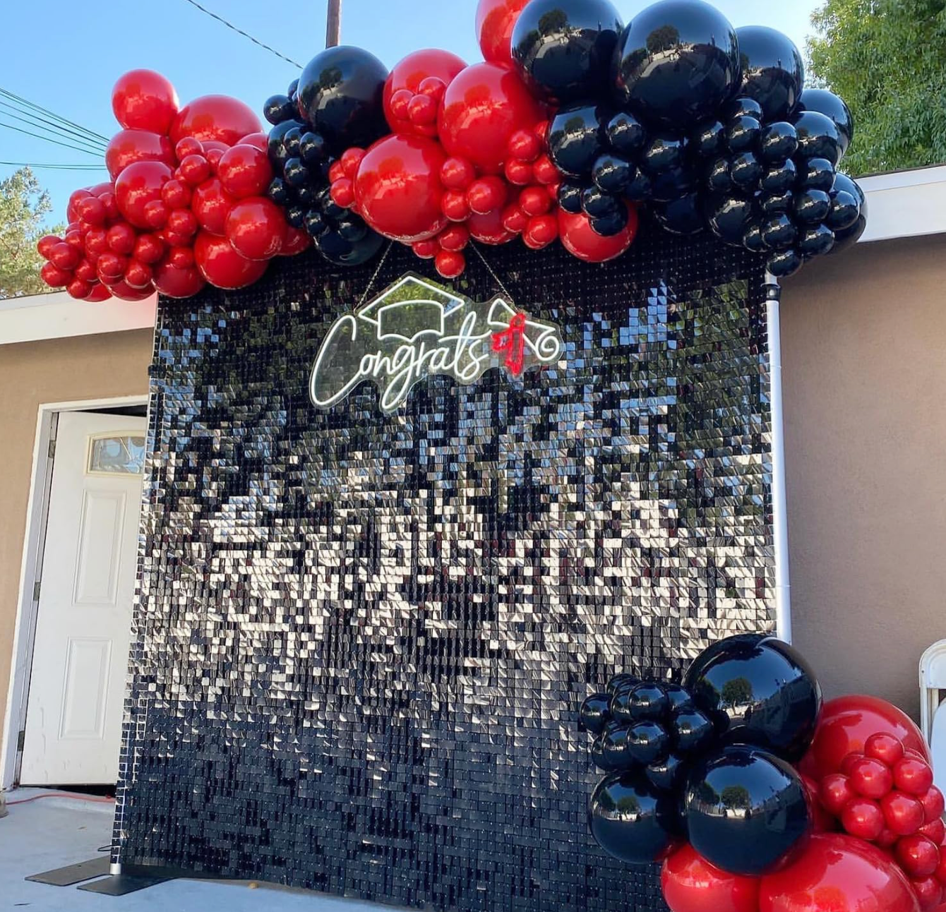 SHIMMER BACKDROP - BLACK