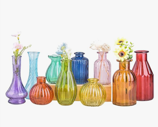 BUD VASE - TEXTURED - COLORED OPTIONS
