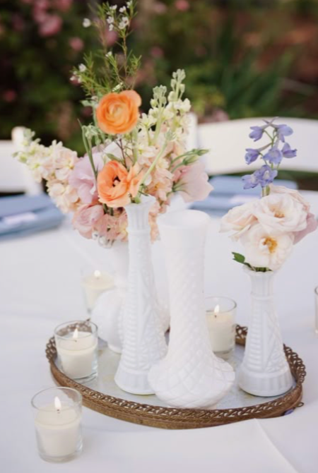 "MILK" VASES - VARIOUS STYLES