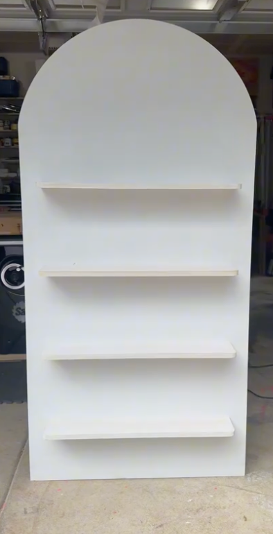 BOOKSHELF - WOOD (ROUND TOP)