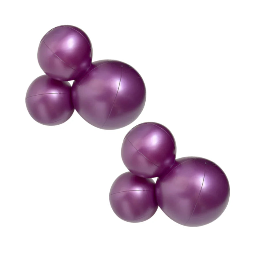 3-CLUSTER 2-PACK BALOON GARLAND - PEARL