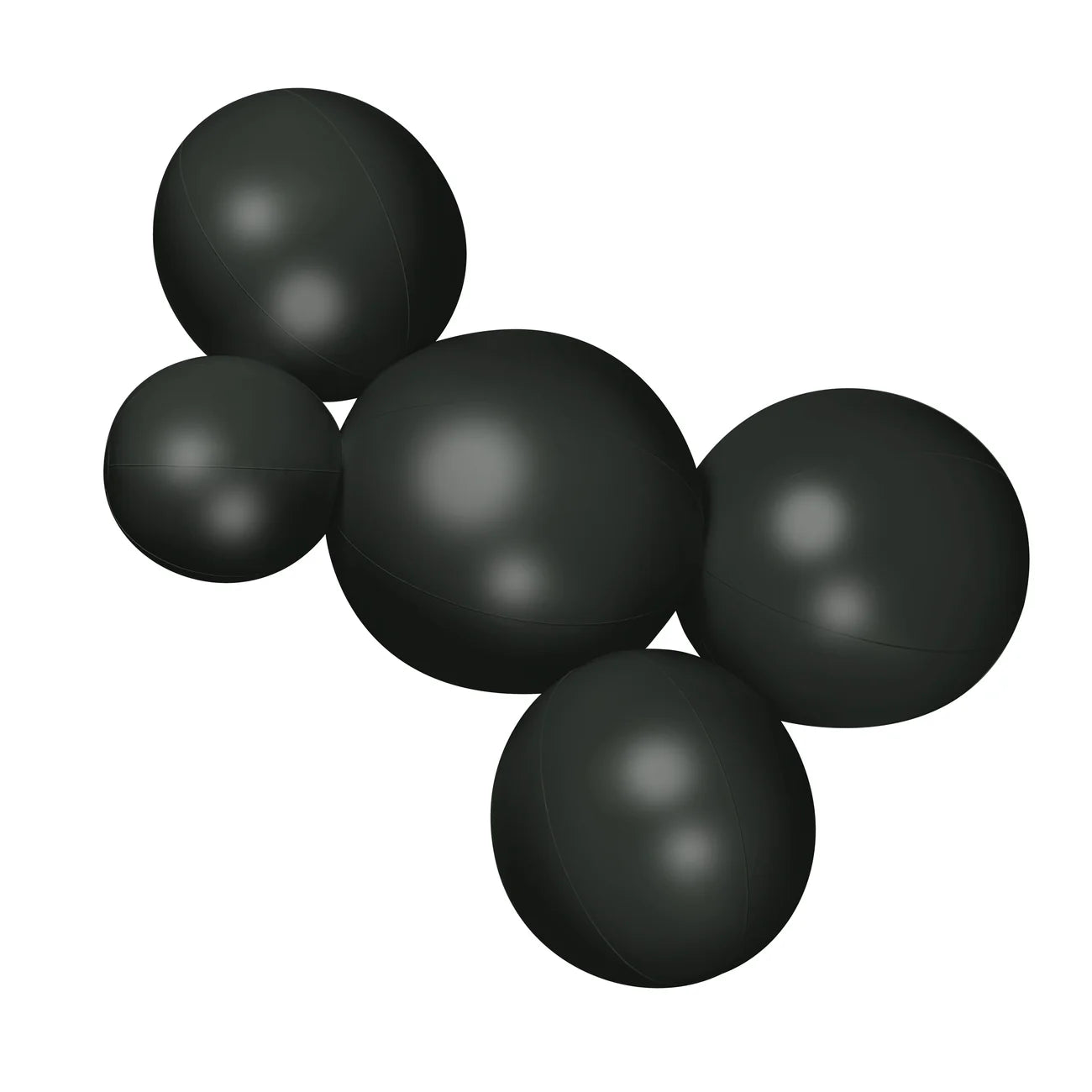 5-CLUSTER BALOON GARLAND - SATIN