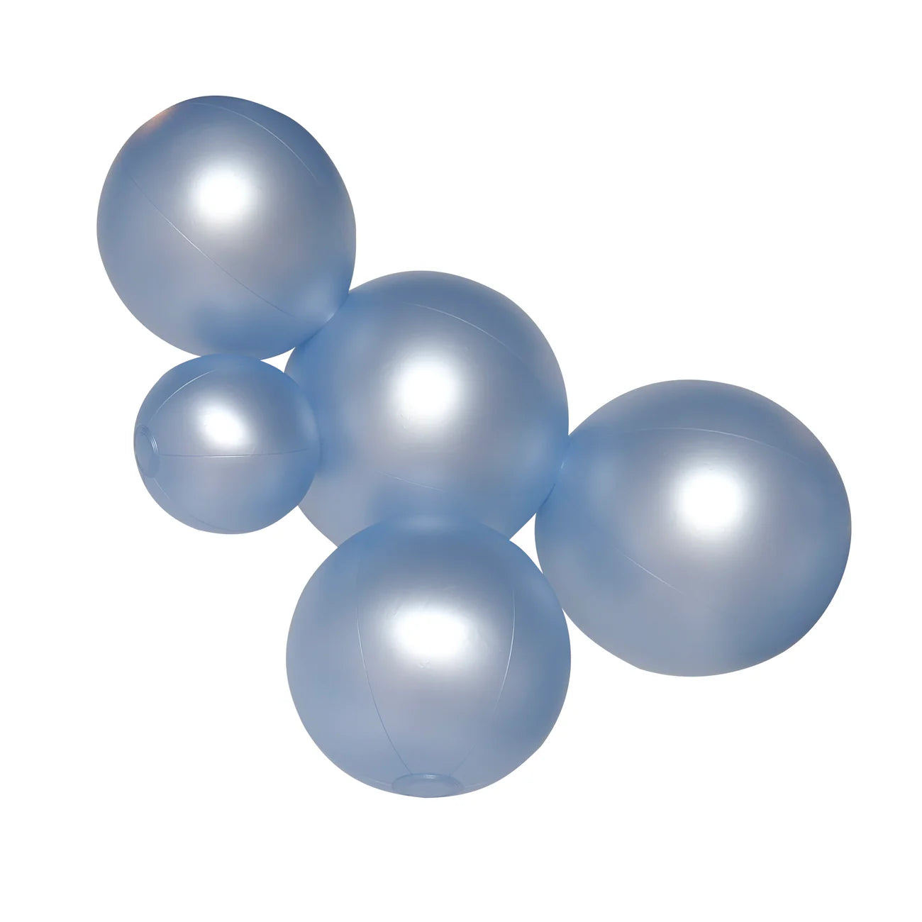 5-CLUSTER BALOON GARLAND - SATIN PEARL