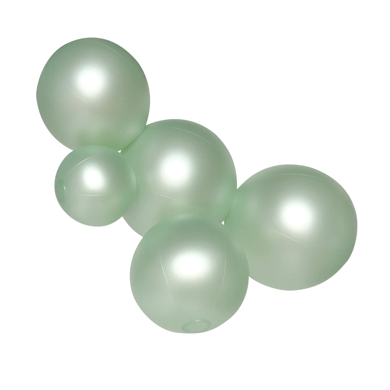 5-CLUSTER BALOON GARLAND - SATIN PEARL
