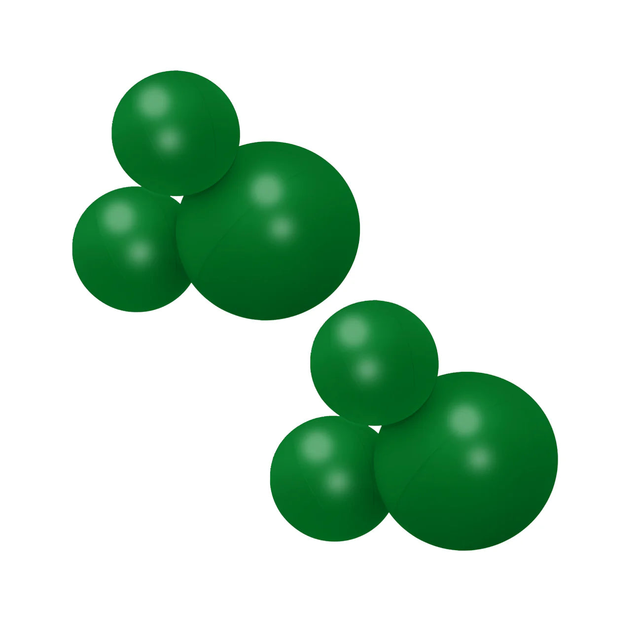3-CLUSTER 2-PACK BALOON GARLAND - SATIN