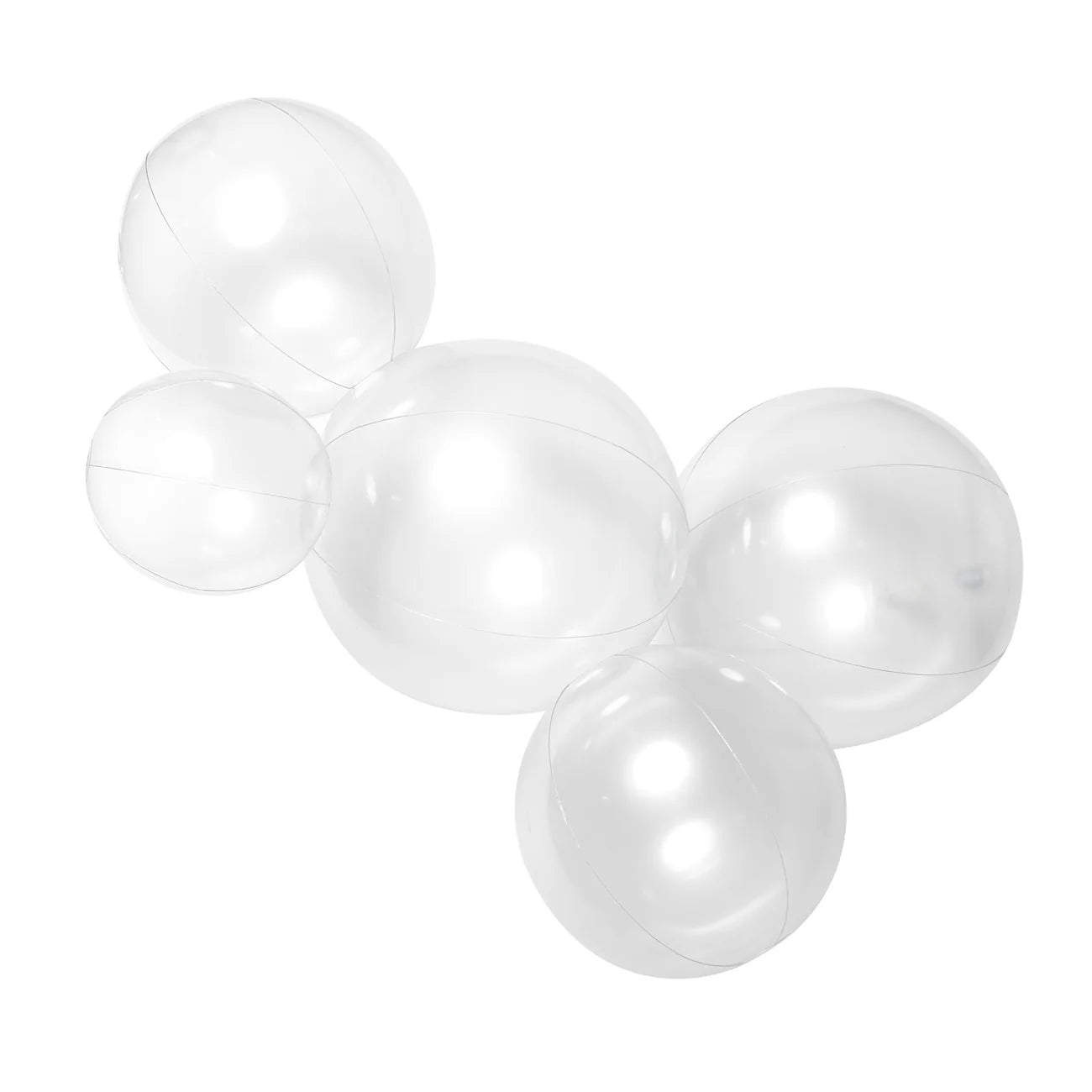 5-CLUSTER BALOON GARLAND - TRANSPARENT