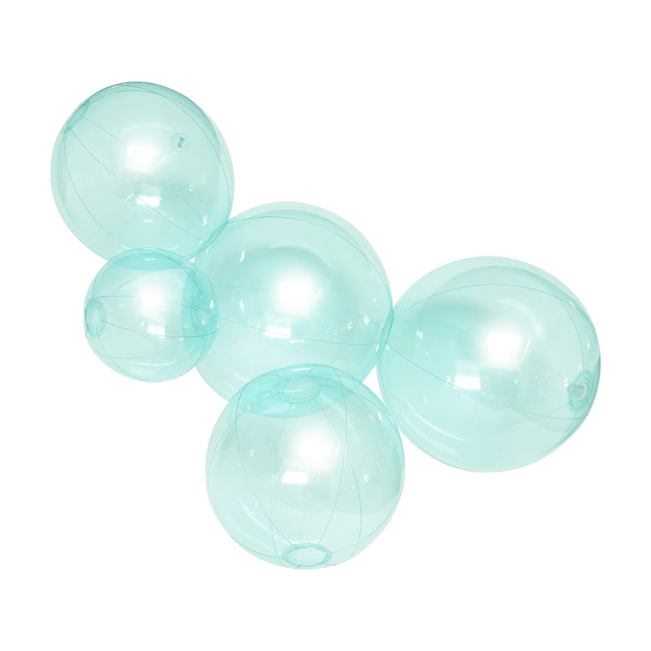 5-CLUSTER BALOON GARLAND - TRANSPARENT