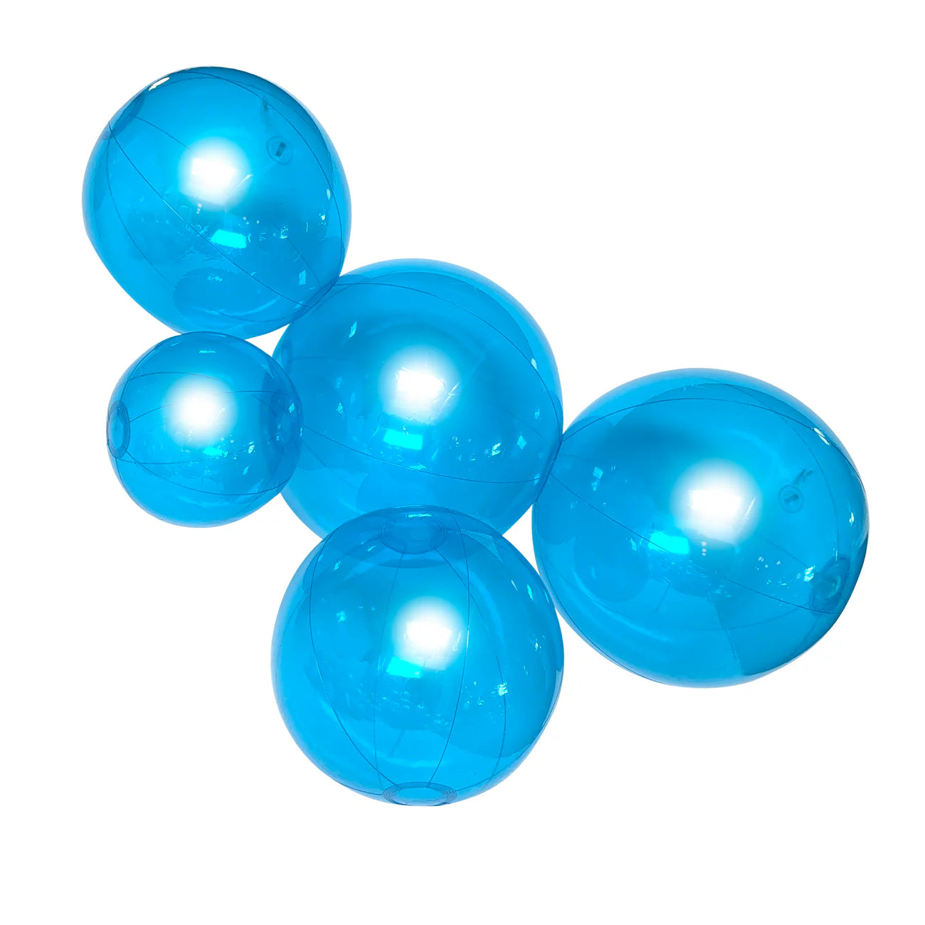 5-CLUSTER BALOON GARLAND - TRANSPARENT