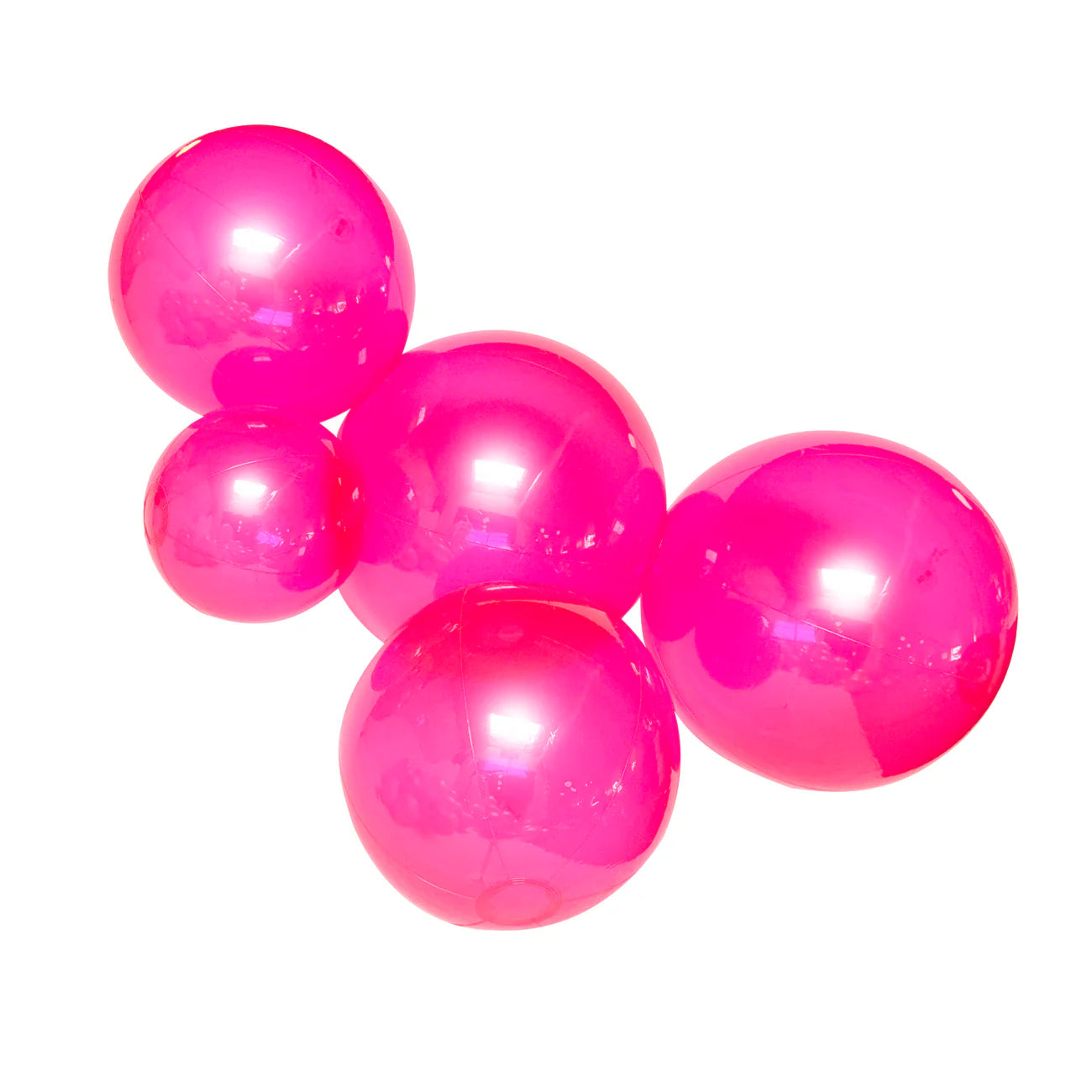 5-CLUSTER BALOON GARLAND - TRANSPARENT