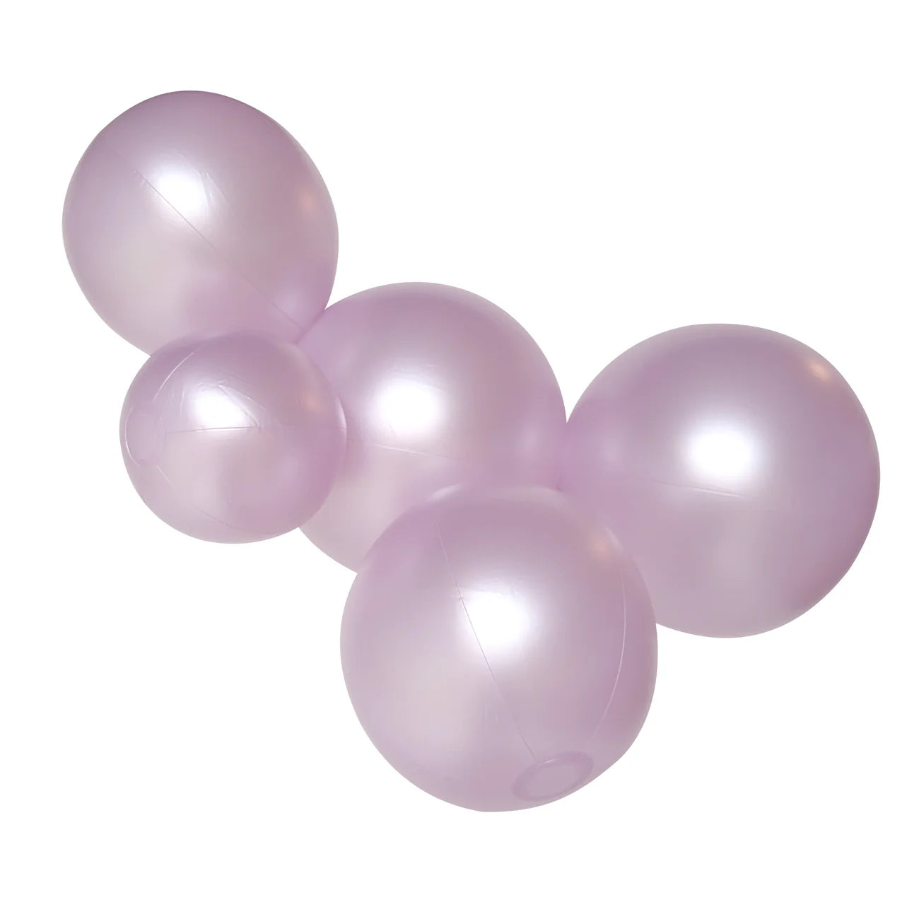 5-CLUSTER BALOON GARLAND - SATIN PEARL
