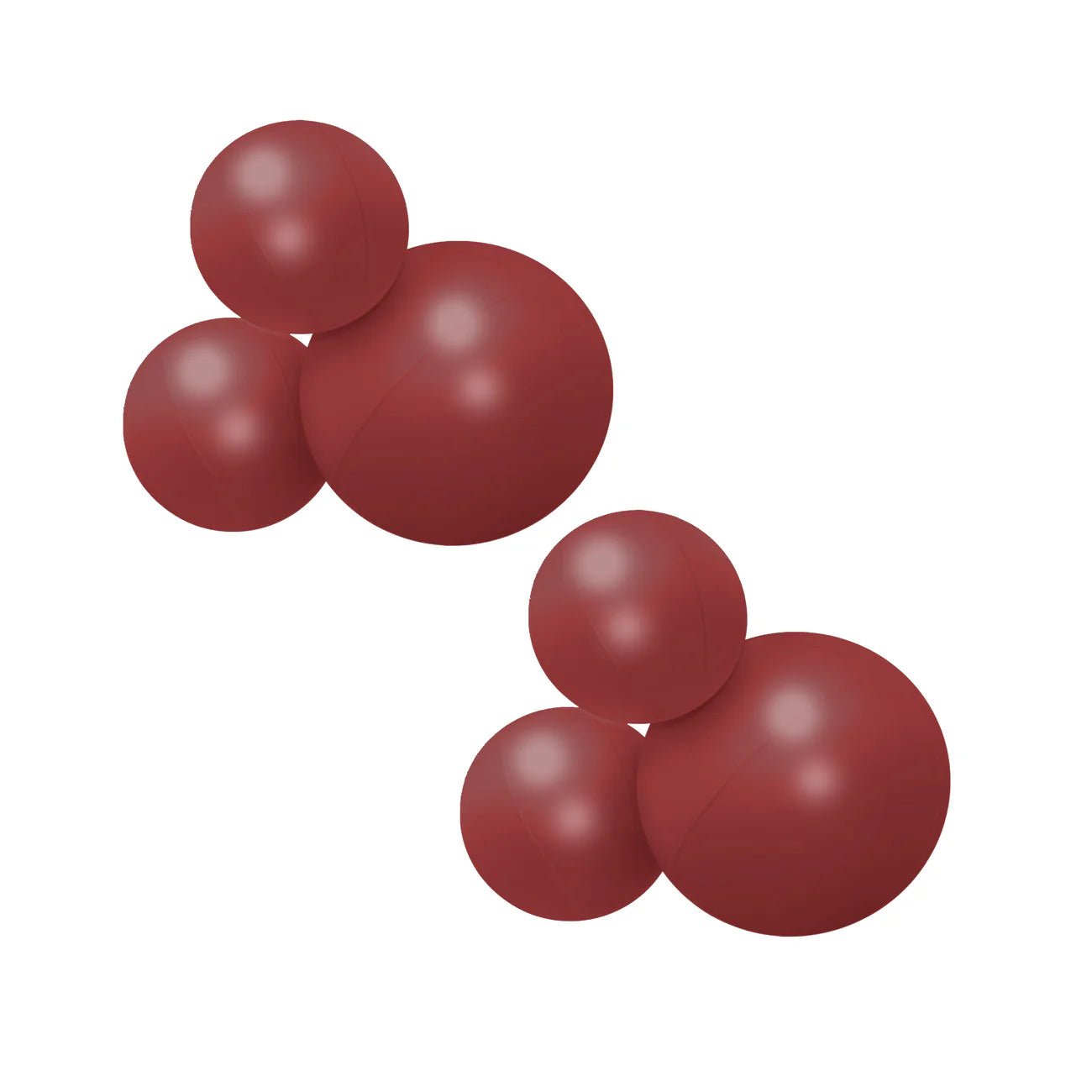 3-CLUSTER 2-PACK BALOON GARLAND - SATIN