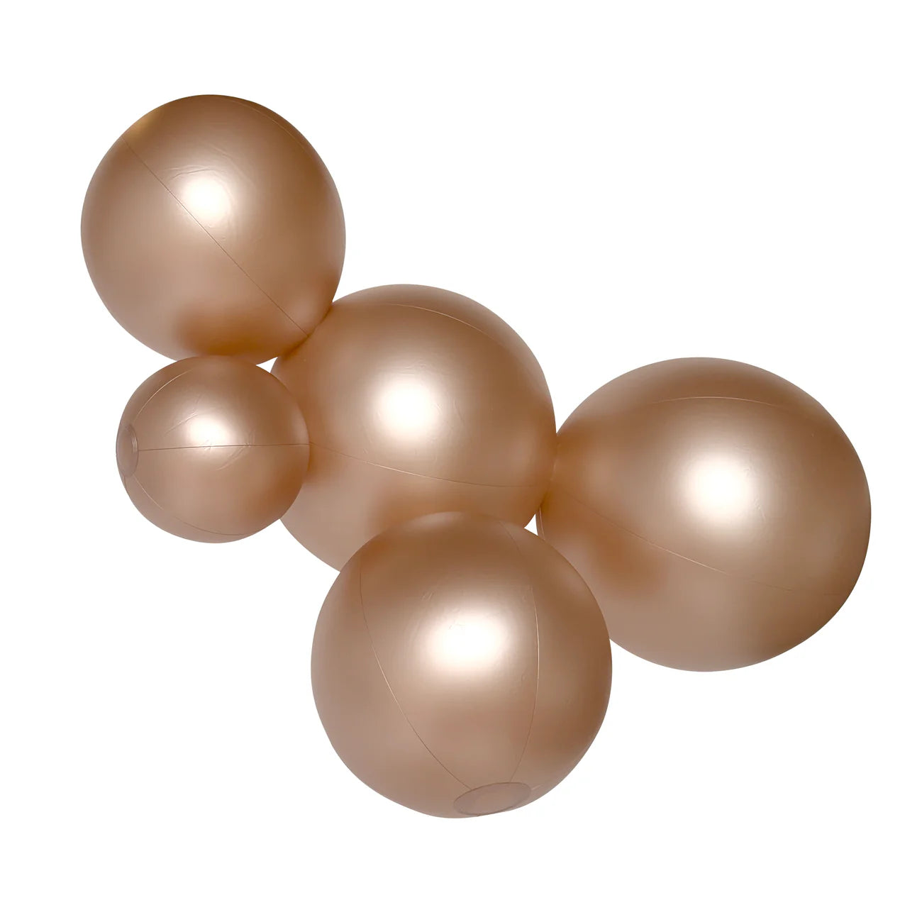 5-CLUSTER BALOON GARLAND - SATIN PEARL