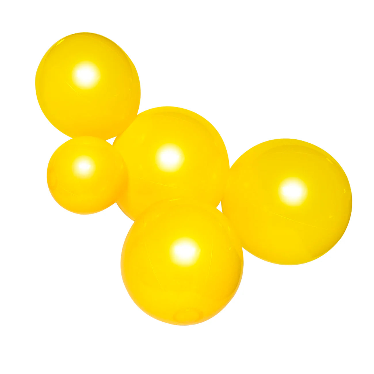 5-CLUSTER BALOON GARLAND - SEMI-TRANSPARENT