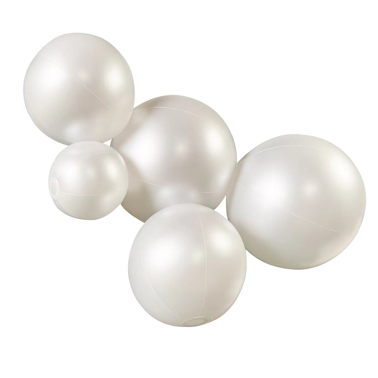 5-CLUSTER BALOON GARLAND - SATIN PEARL