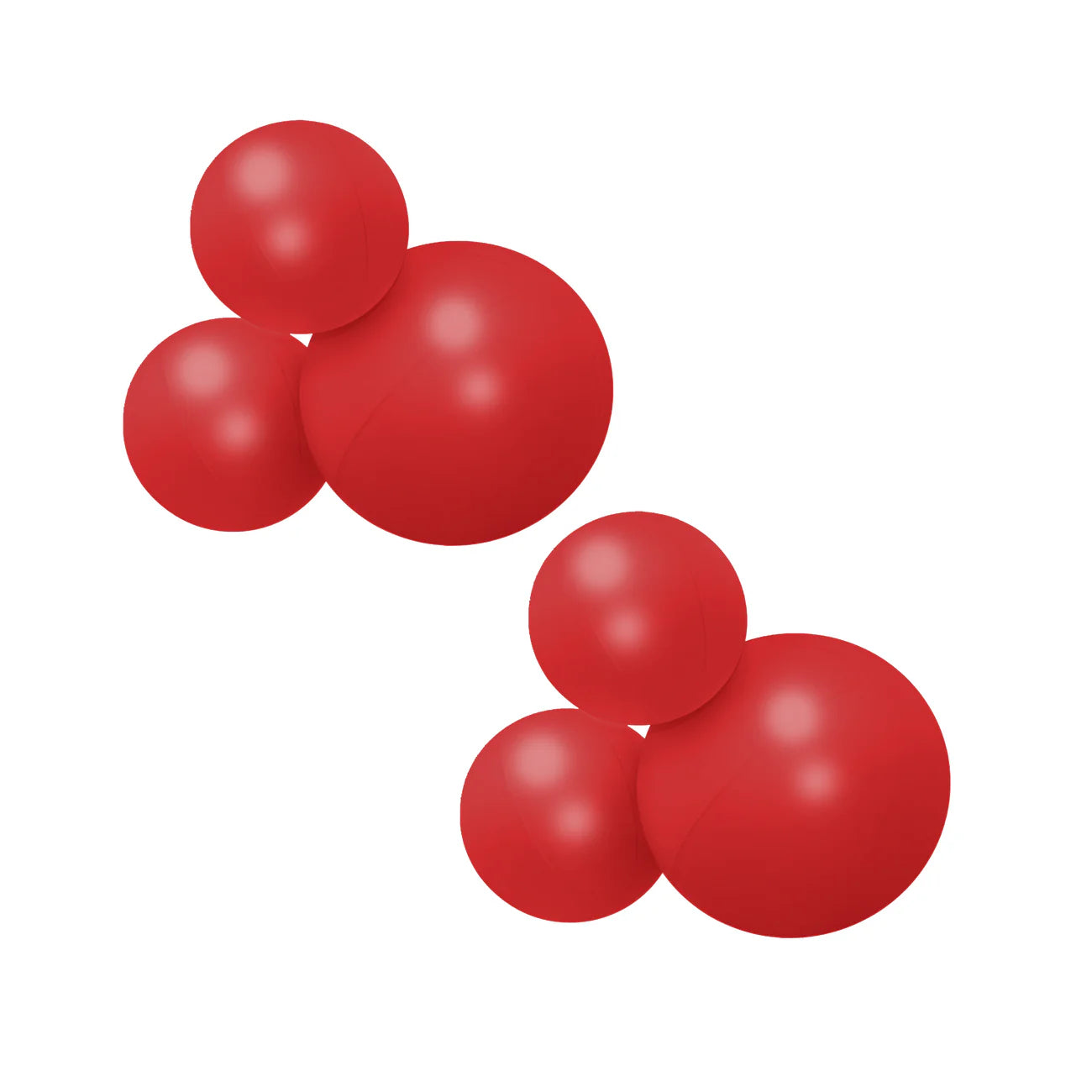 3-CLUSTER 2-PACK BALOON GARLAND - SATIN