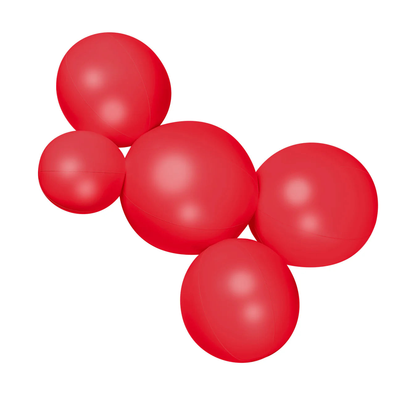 5-CLUSTER BALOON GARLAND - SATIN