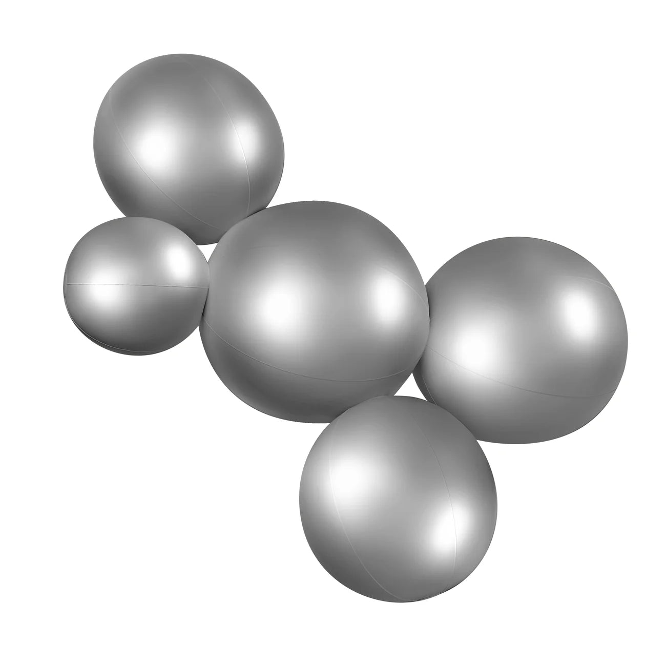 5-CLUSTER BALOON GARLAND - METALLIC