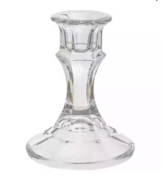 CANDLE STICK / HOLDER - GLASS (TAPER CANDLE)