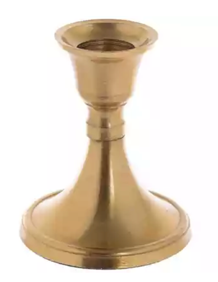 CANDLE STICK / HOLDER - GOLD (TAPER CANDLE)