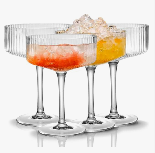 MARTINI GLASS - RIBBED