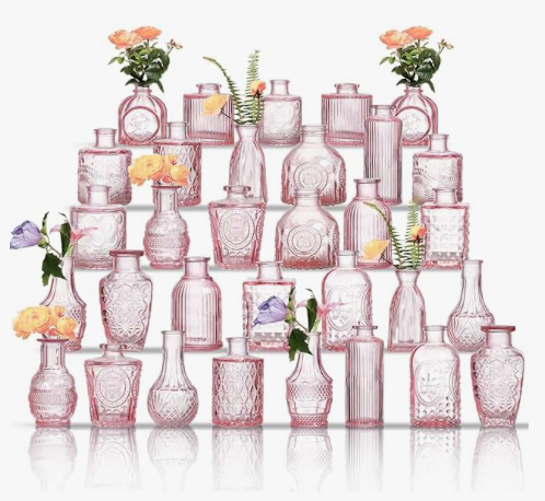 BUD VASE - TEXTURED - COLORED OPTIONS