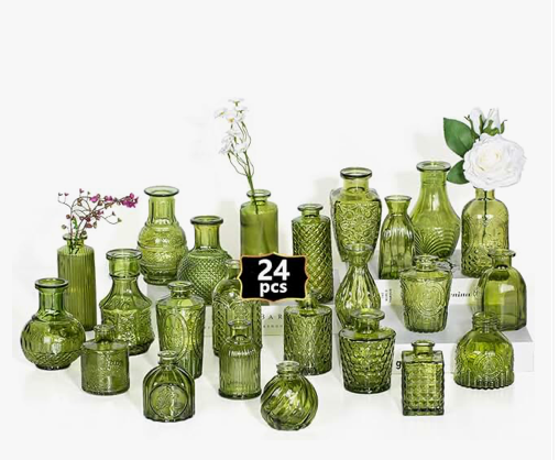 BUD VASE - TEXTURED - COLORED OPTIONS