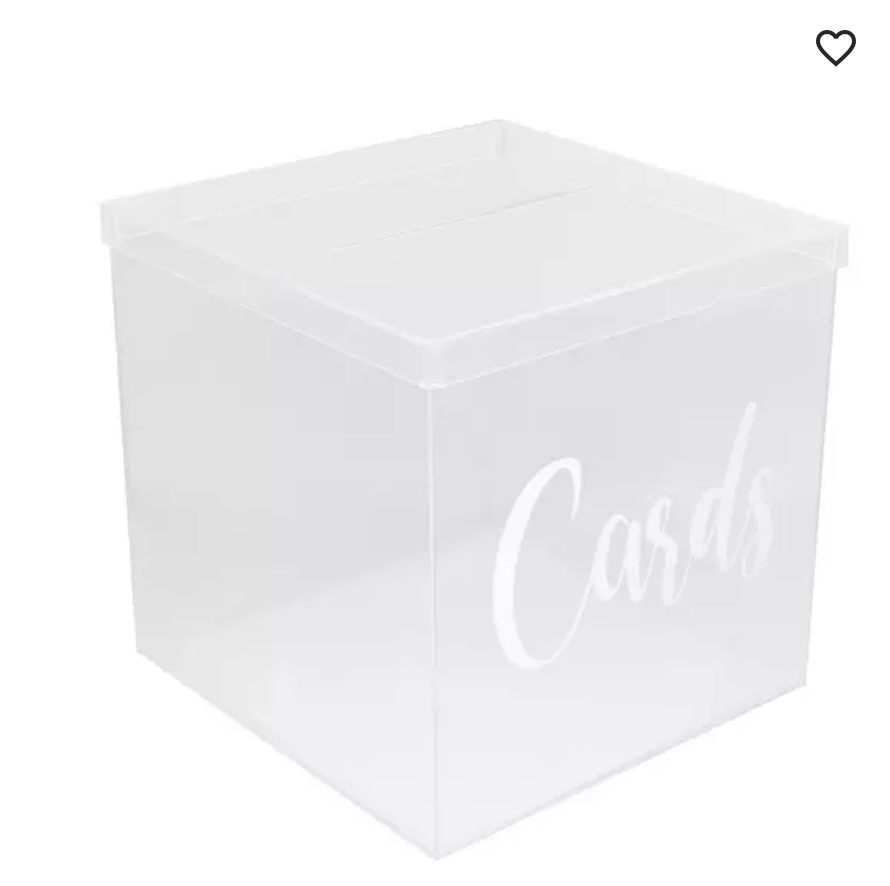 CARD BOX - CLEAR