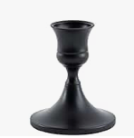 CANDLE STICK / HOLDER - BLACK (TAPER CANDLE)