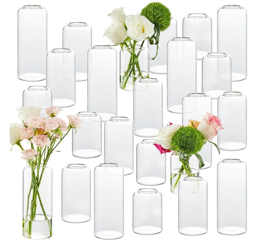 BUD VASE - SMOOTH/CLEAR GLASS