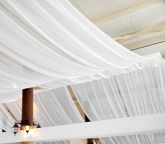 CEILING DRAPES / LIGHTS