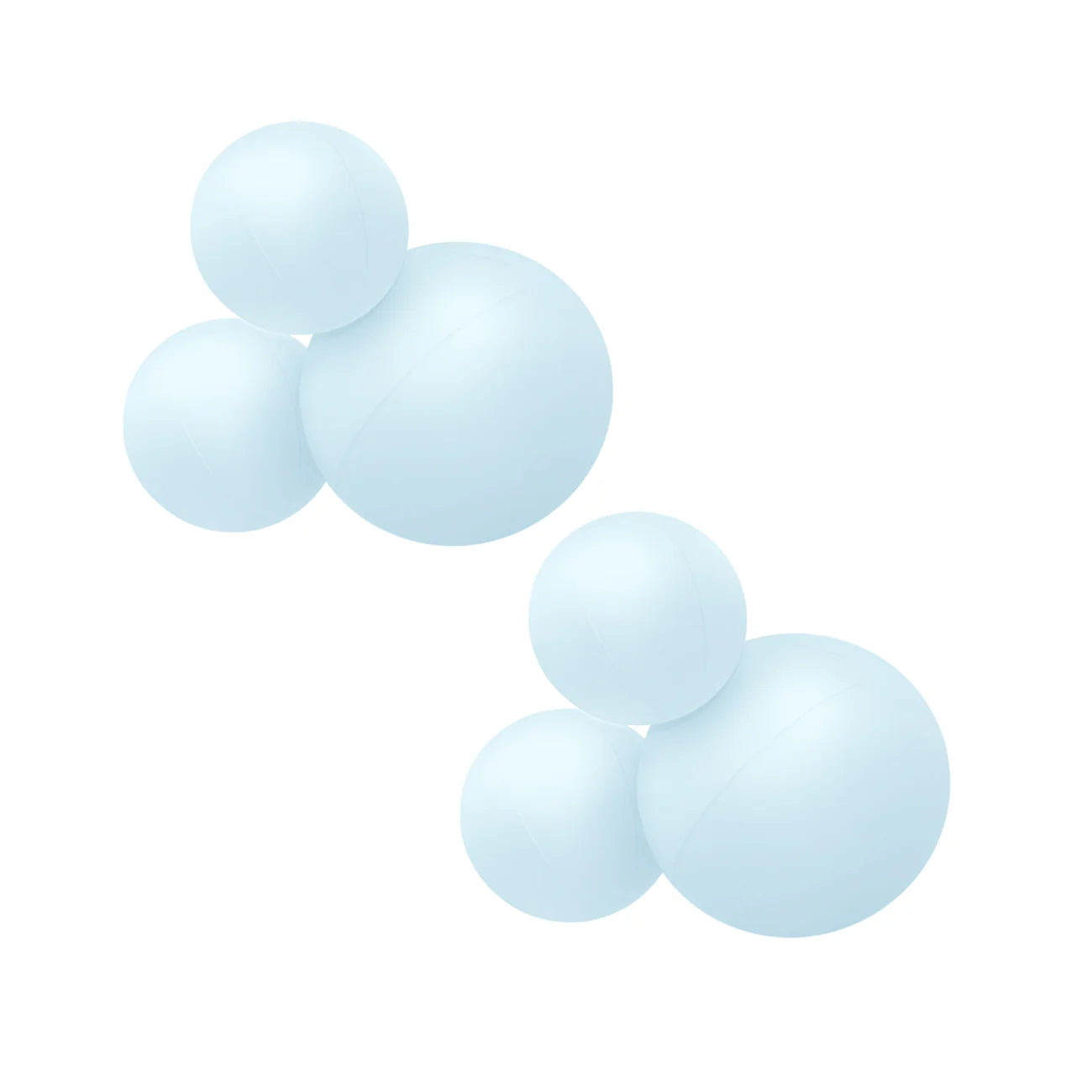 3-CLUSTER 2-PACK BALOON GARLAND - MATTE