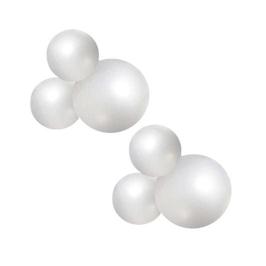 3-CLUSTER 2-PACK BALOON GARLAND - SATIN PEARL