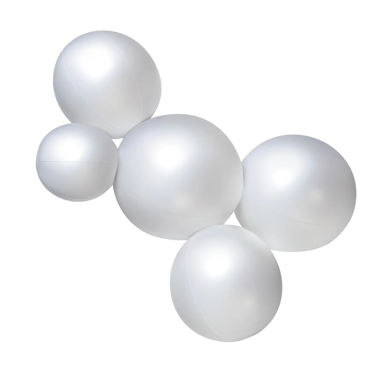 5-CLUSTER BALOON GARLAND - SATIN PEARL